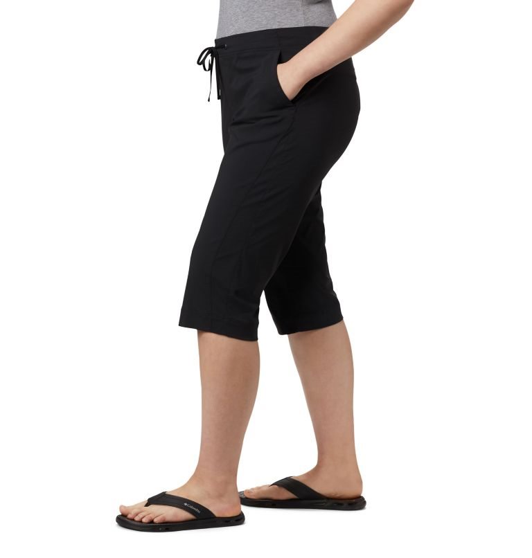 Women's Columbia Anytime Outdoor Capris Sport Pants Black | Plus Size CA-HC860